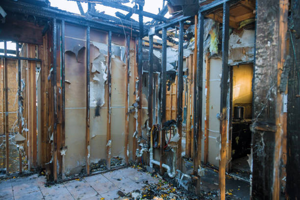 Professional Fire Damage Restoration technician working in Leonville, LA